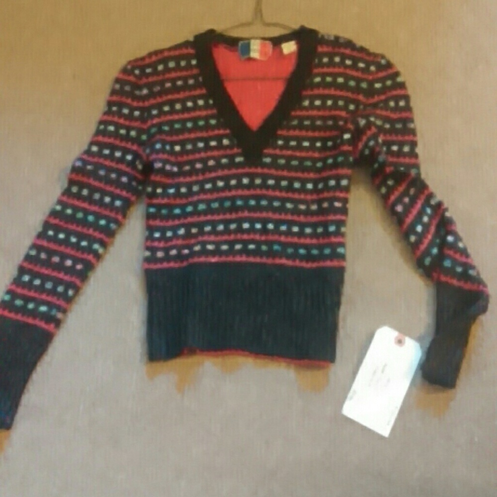 1970s roller disco sweater Christmas vintage xmas